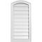 Ekena Millwork Arch Top Surface Mount PVC Gable Vent: Non-Functional, w/2"W x 1-1/2"P Brickmould Frame, 16"W x 30"H GVPAR16X3002SN - alternate 1